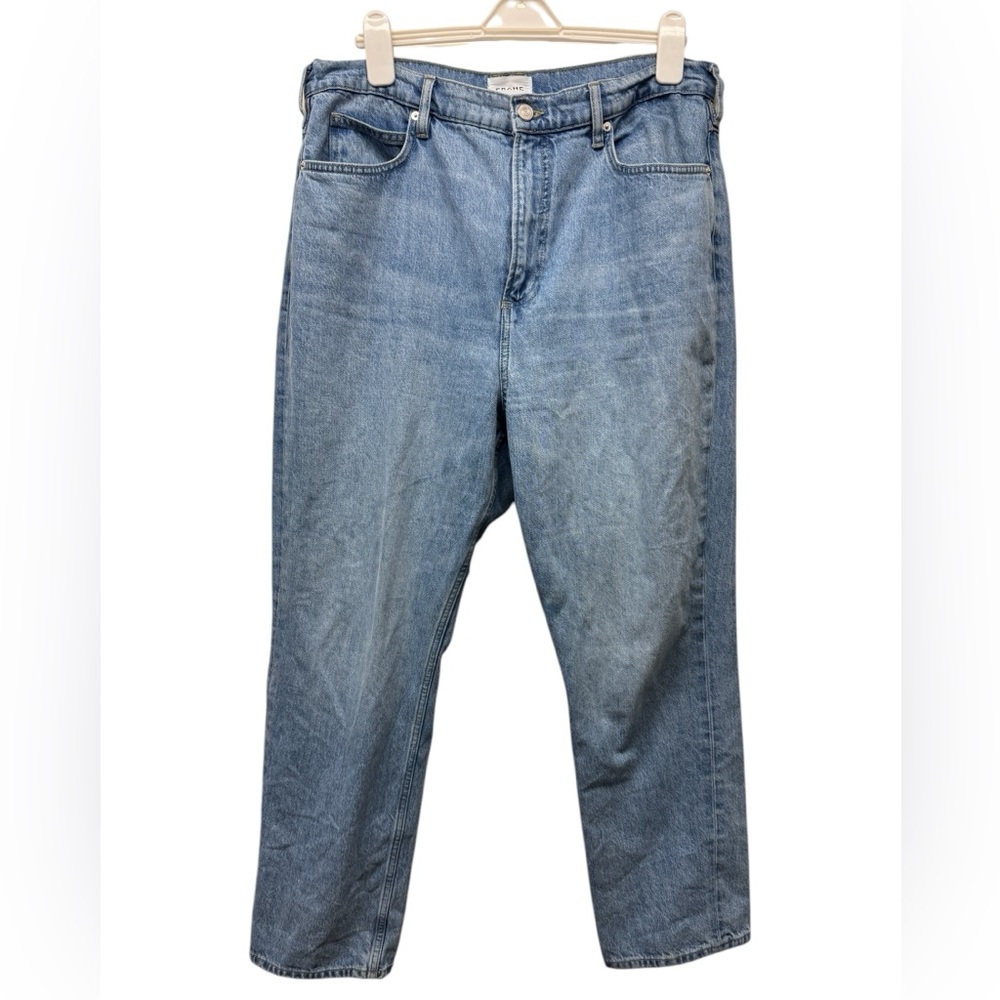 Women’s Frame high waisted light wash Zona denim jeans